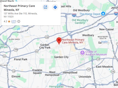Directions From Your Location to Northeast Primary Care in Mineola NY